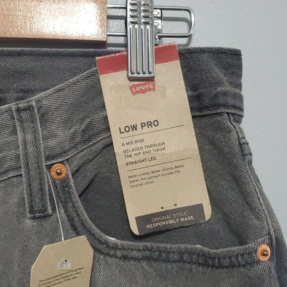 Levi’s nwt low pro straight size 29 grey jeans women’s 100% co… - Picture 5 of 16